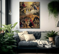 The Adoration Of The Name Of Jesus By El Greco Fine Art Print