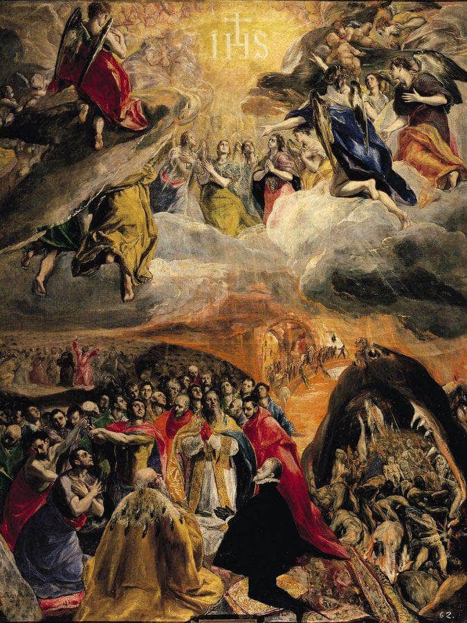The Adoration Of The Name Of Jesus By El Greco Fine Art Print