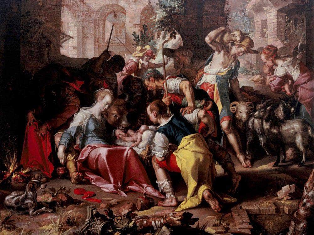 The Adoration Of The Shepherds By Joachim Wtewael Fine Art Print