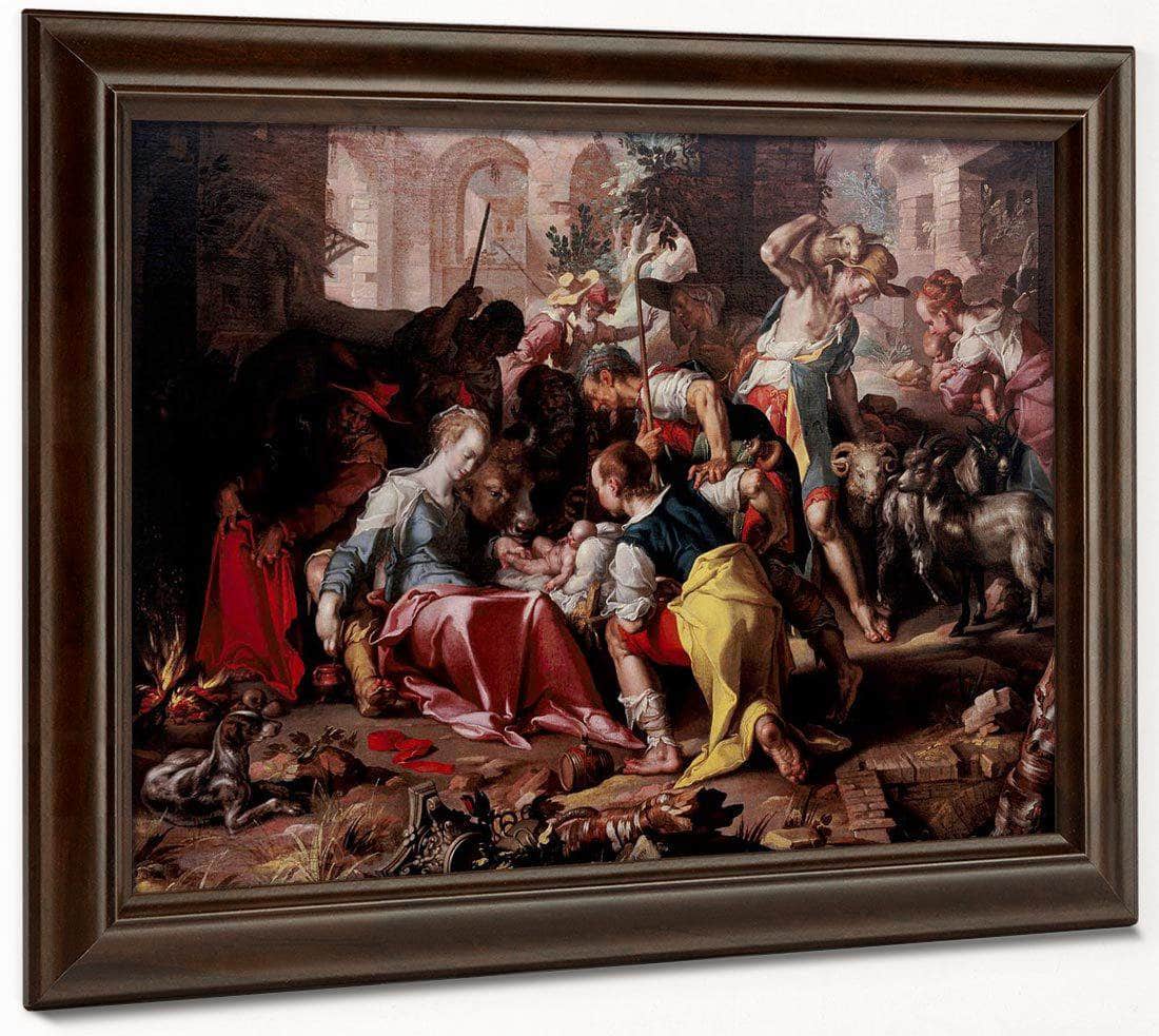 The Adoration Of The Shepherds By Joachim Wtewael Fine Art Print