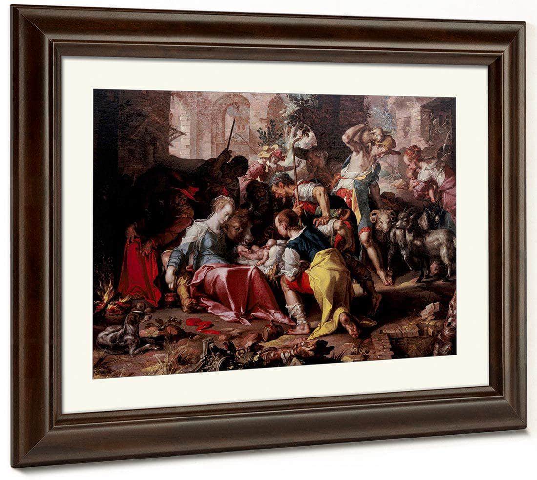 The Adoration Of The Shepherds By Joachim Wtewael Fine Art Print