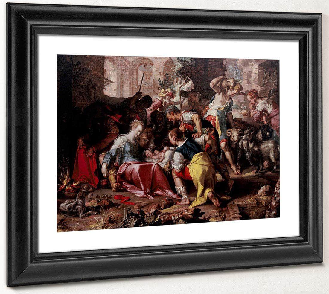 The Adoration Of The Shepherds By Joachim Wtewael Fine Art Print