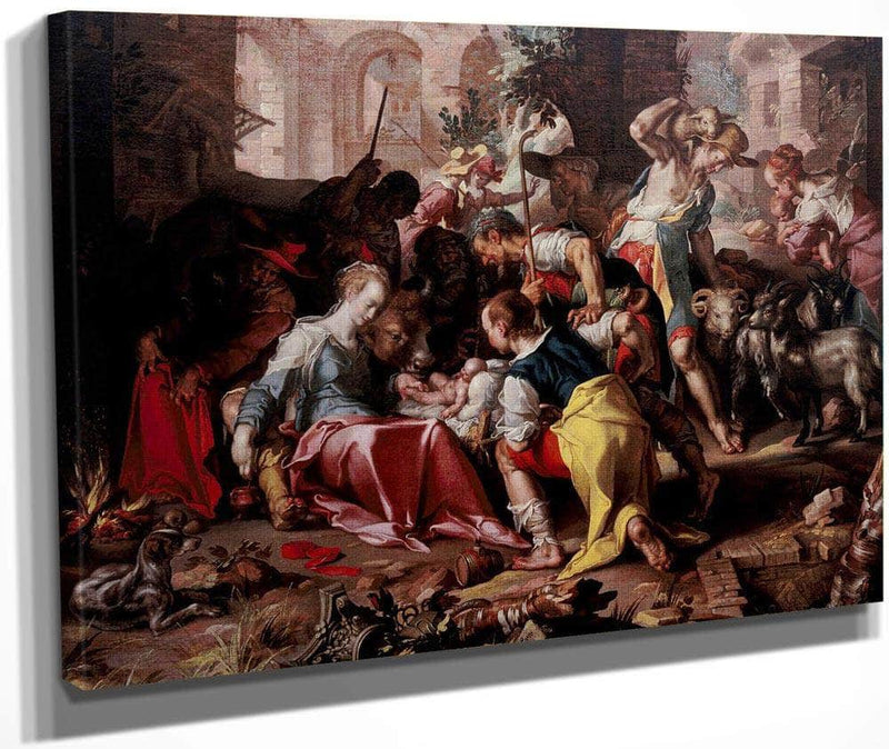The Adoration Of The Shepherds By Joachim Wtewael Fine Art Print