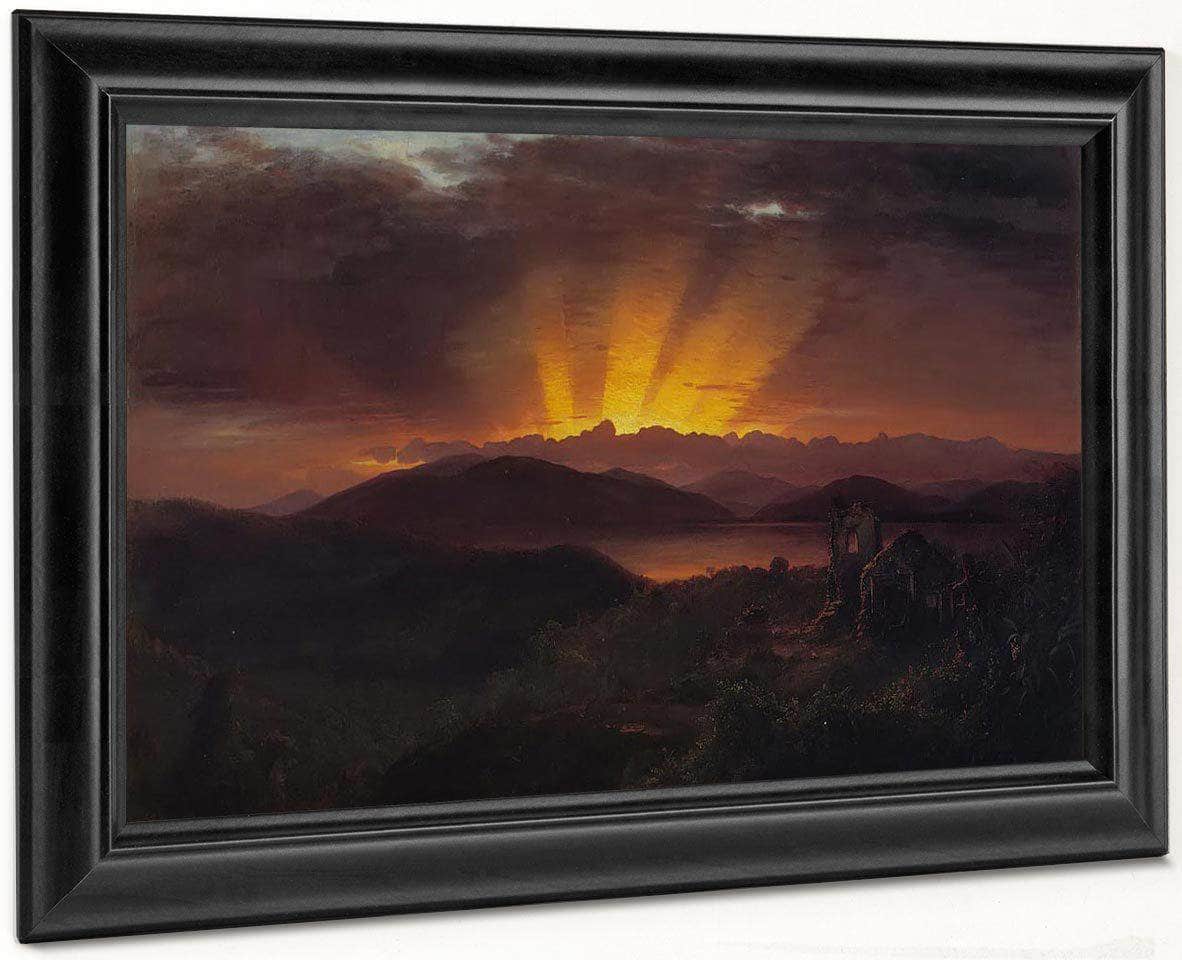 The After Glow By Fredric Edwin Church Fine Art Print