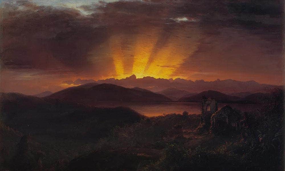 The After Glow By Fredric Edwin Church Fine Art Print