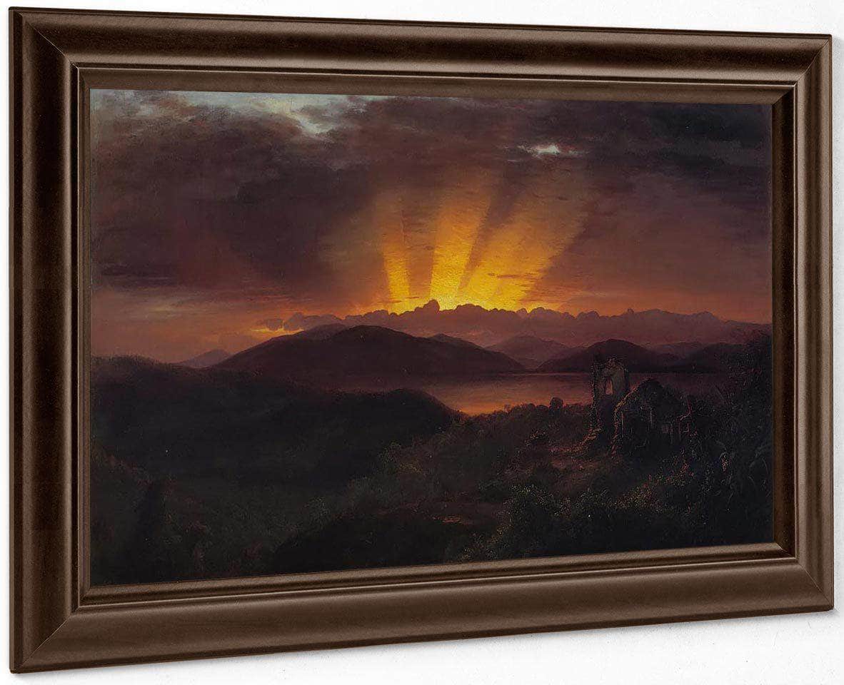 The After Glow By Fredric Edwin Church Fine Art Print