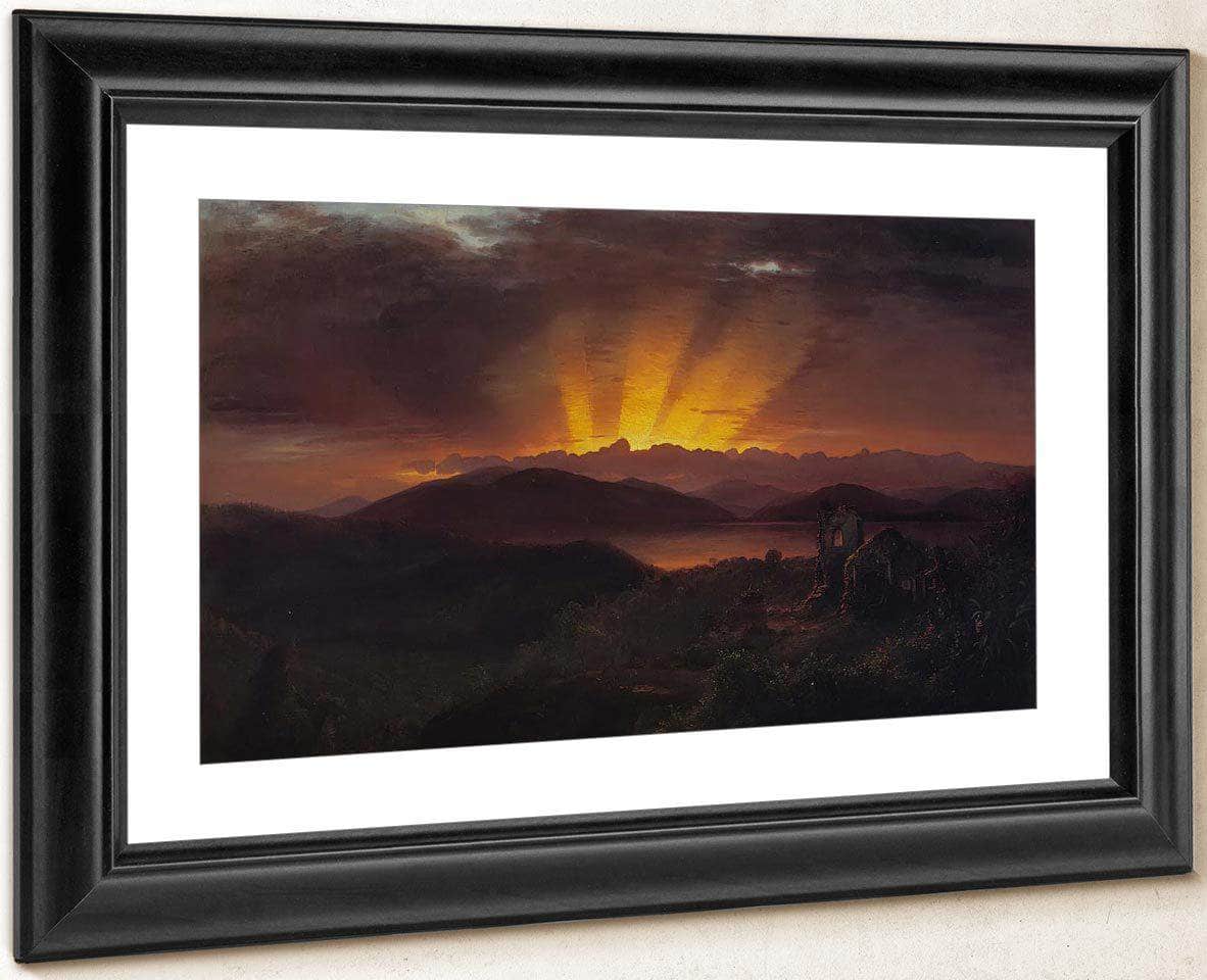 The After Glow By Fredric Edwin Church Fine Art Print