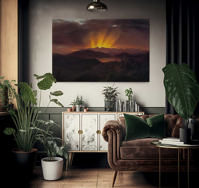 The After Glow By Fredric Edwin Church Fine Art Print