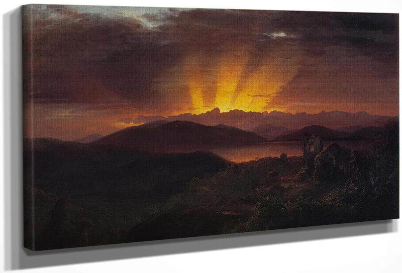 The After Glow By Fredric Edwin Church Fine Art Print