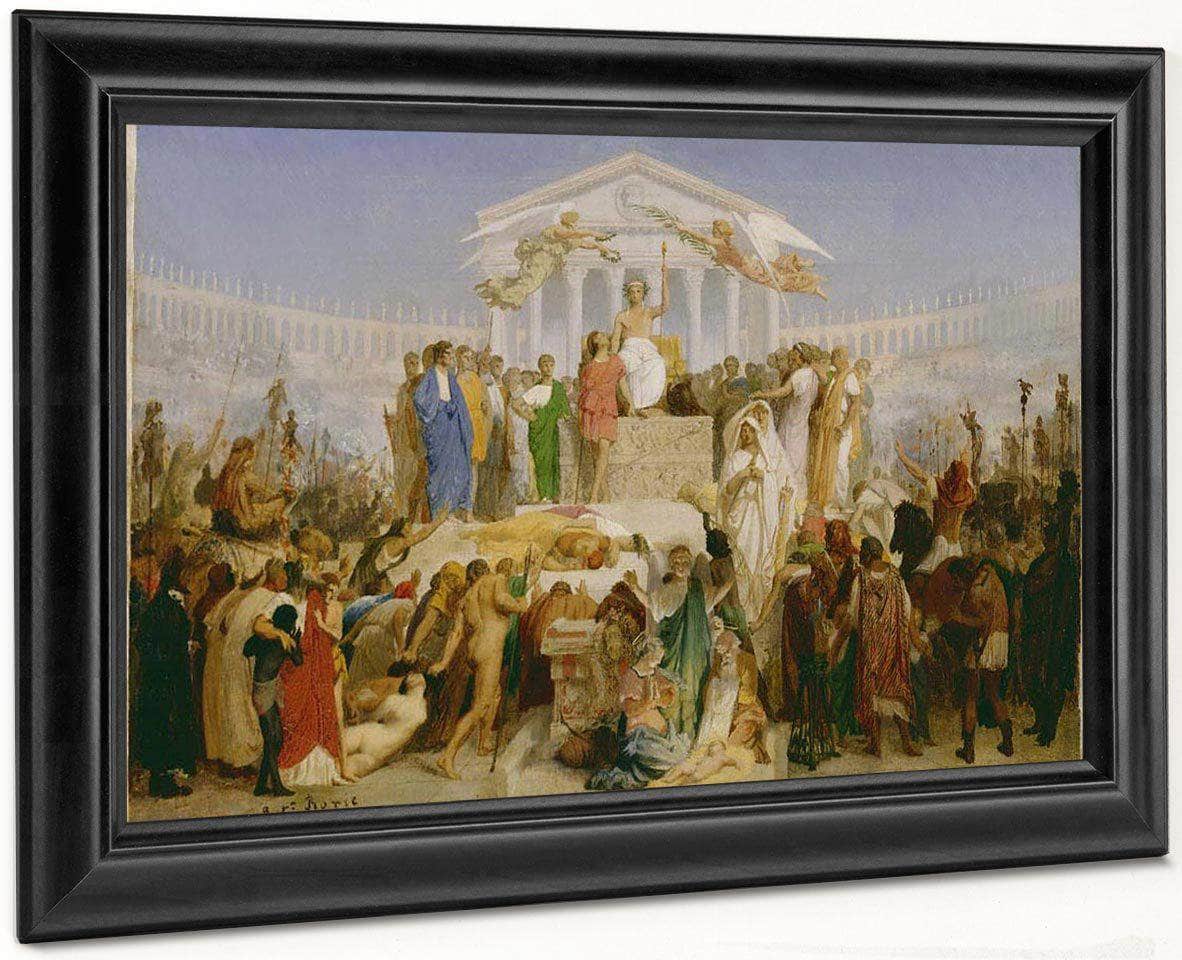 The Age Of Augustus The Birth Of Christ By Jean Leon Gerome Fine Art Print