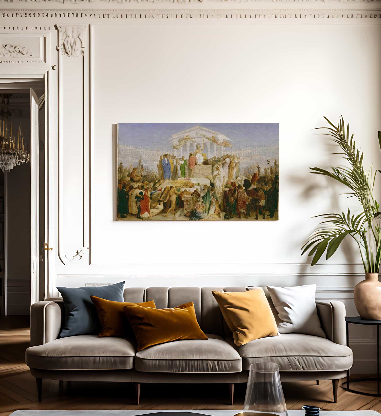 The Age Of Augustus The Birth Of Christ By Jean Leon Gerome Fine Art Print
