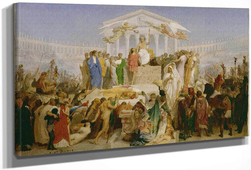 The Age Of Augustus The Birth Of Christ By Jean Leon Gerome Fine Art Print