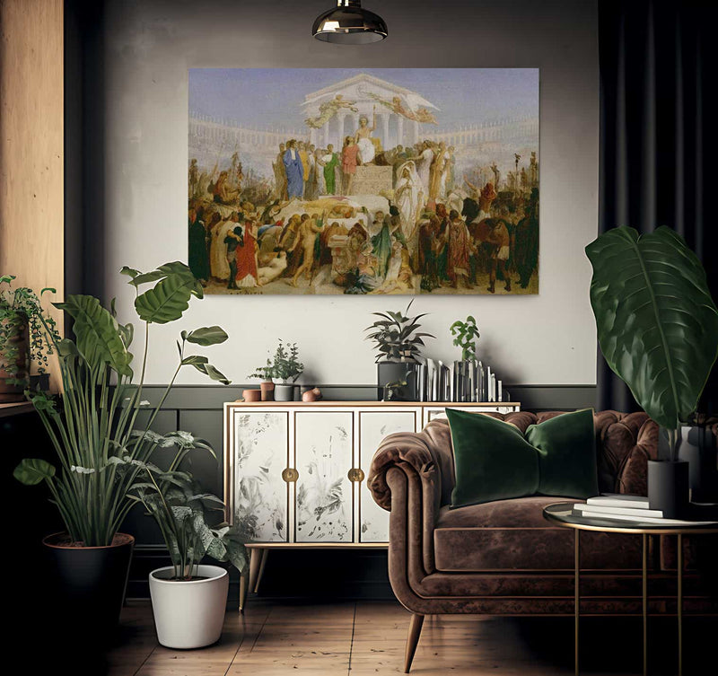 The Age Of Augustus The Birth Of Christ By Jean Leon Gerome Fine Art Print