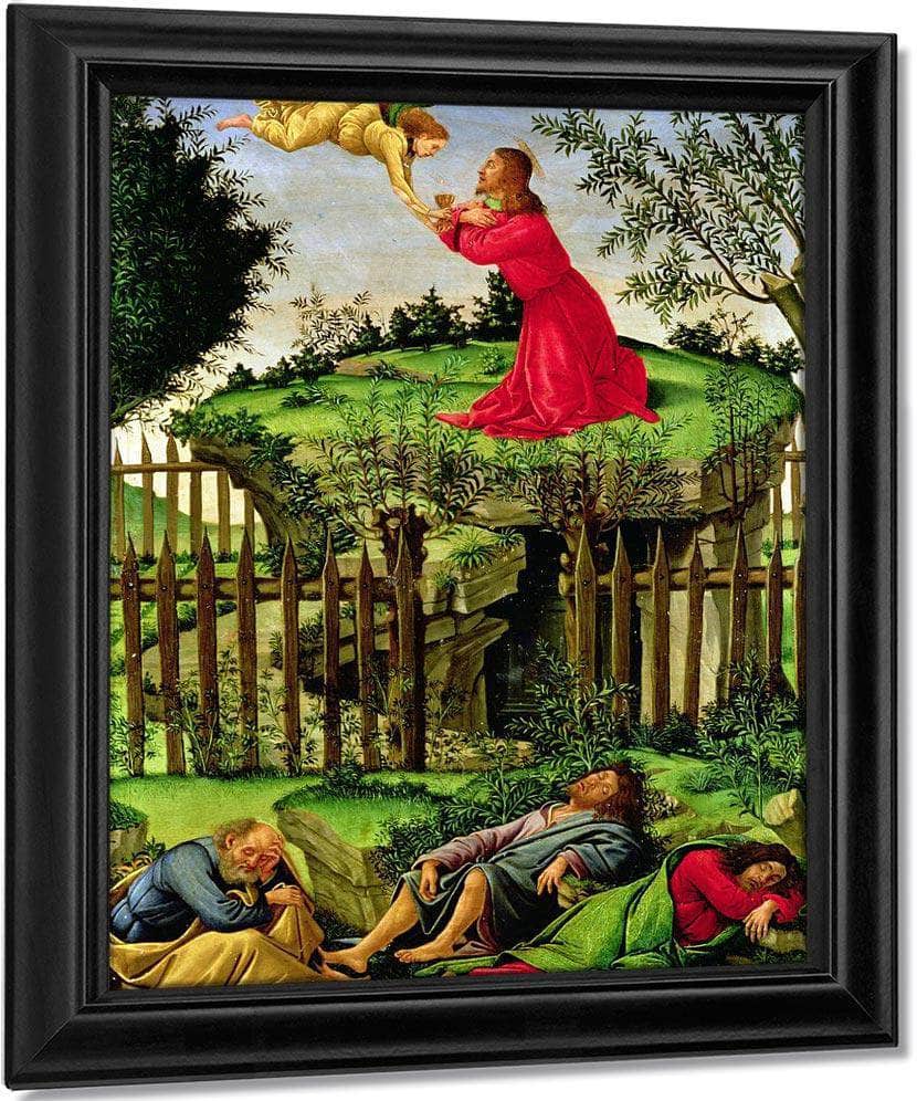 The Agony In The Garden By Sandro Botticelli Fine Art Print