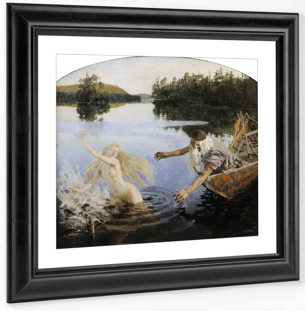 The Aino Triptych By Akseli Gallen Kallela Fine Art Print