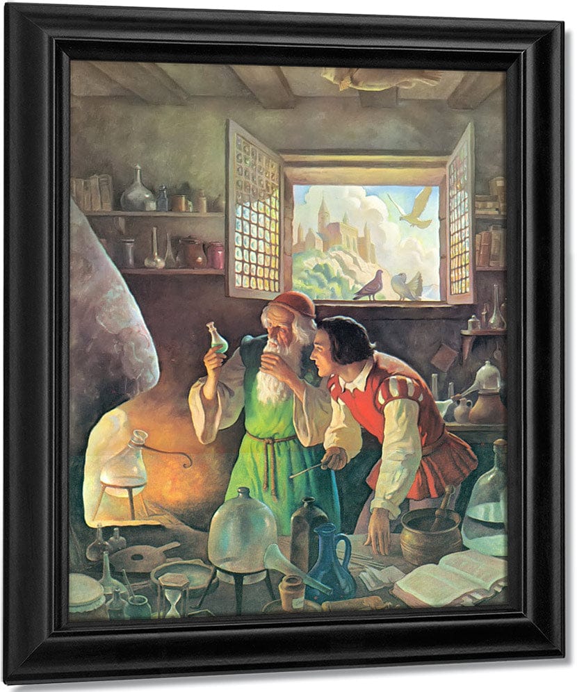 The Alchemist2 By NC Wyeth Fine Art Print
