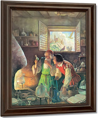 The Alchemist2 By NC Wyeth Fine Art Print
