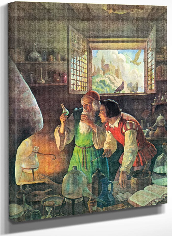 The Alchemist2 By NC Wyeth Fine Art Print