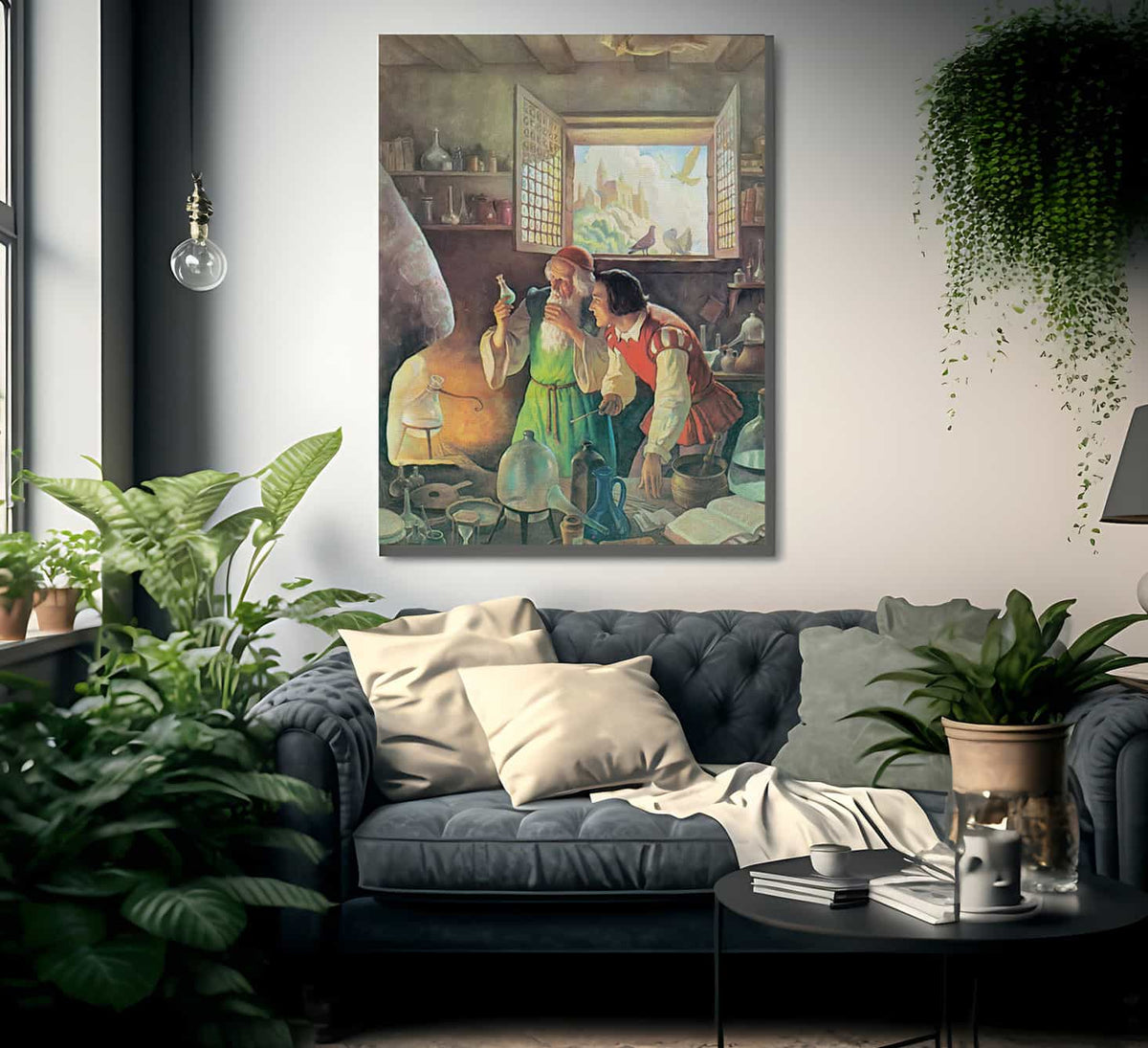 The Alchemist2 By NC Wyeth Fine Art Print