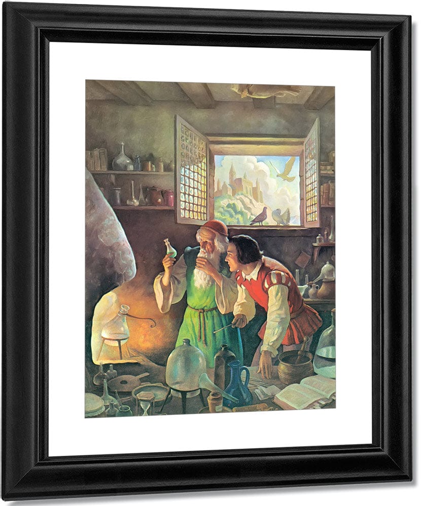 The Alchemist2 By NC Wyeth Fine Art Print
