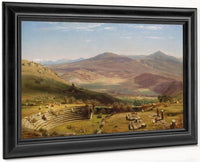 The Amphitheatre Of Tusculum And Albano Mountains, Rome By Worthington Whittredge Fine Art Print