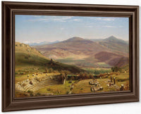 The Amphitheatre Of Tusculum And Albano Mountains, Rome By Worthington Whittredge Fine Art Print