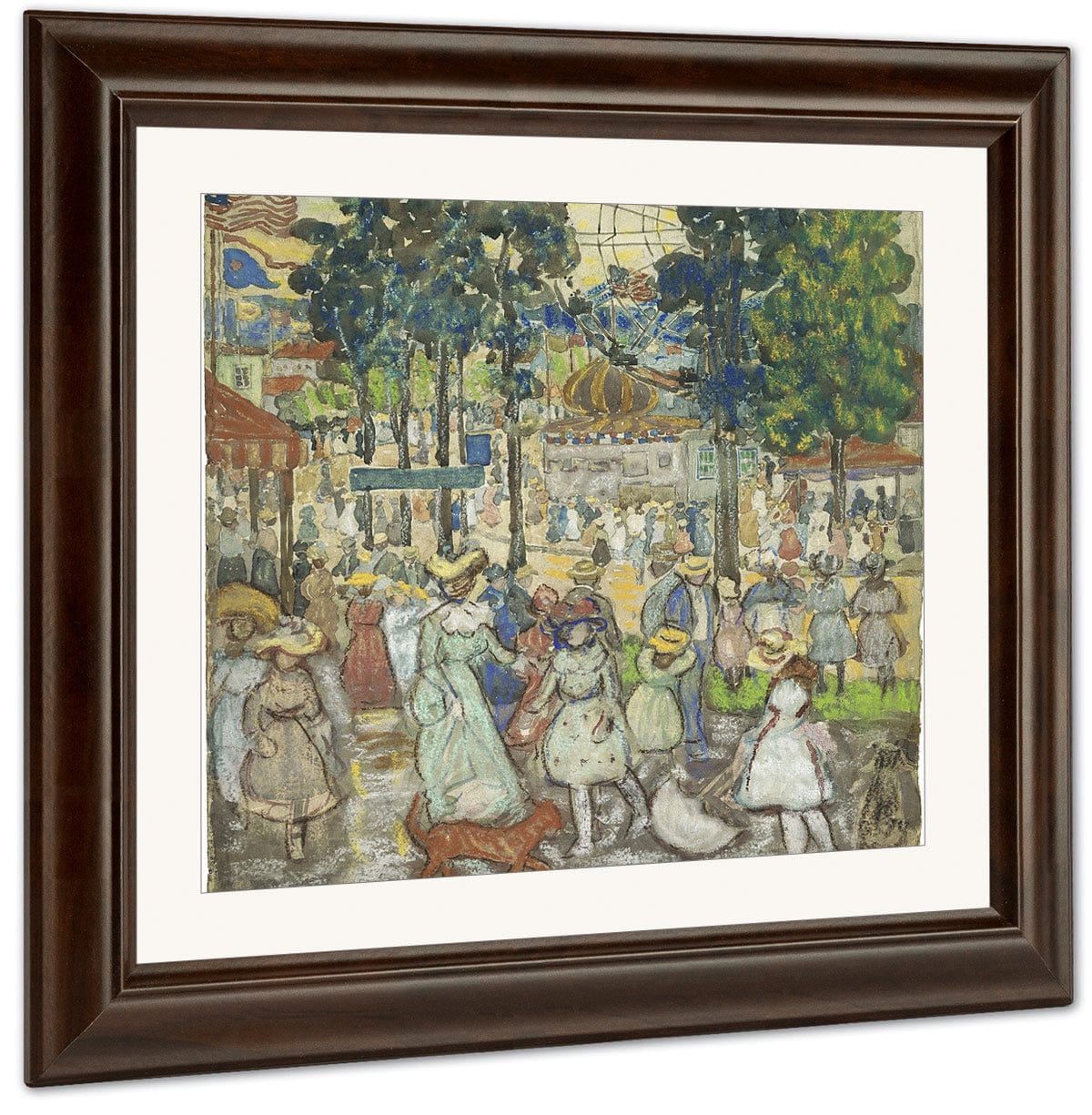 The Amusement Park By Maurice Brazil Prendergast Fine Art Print