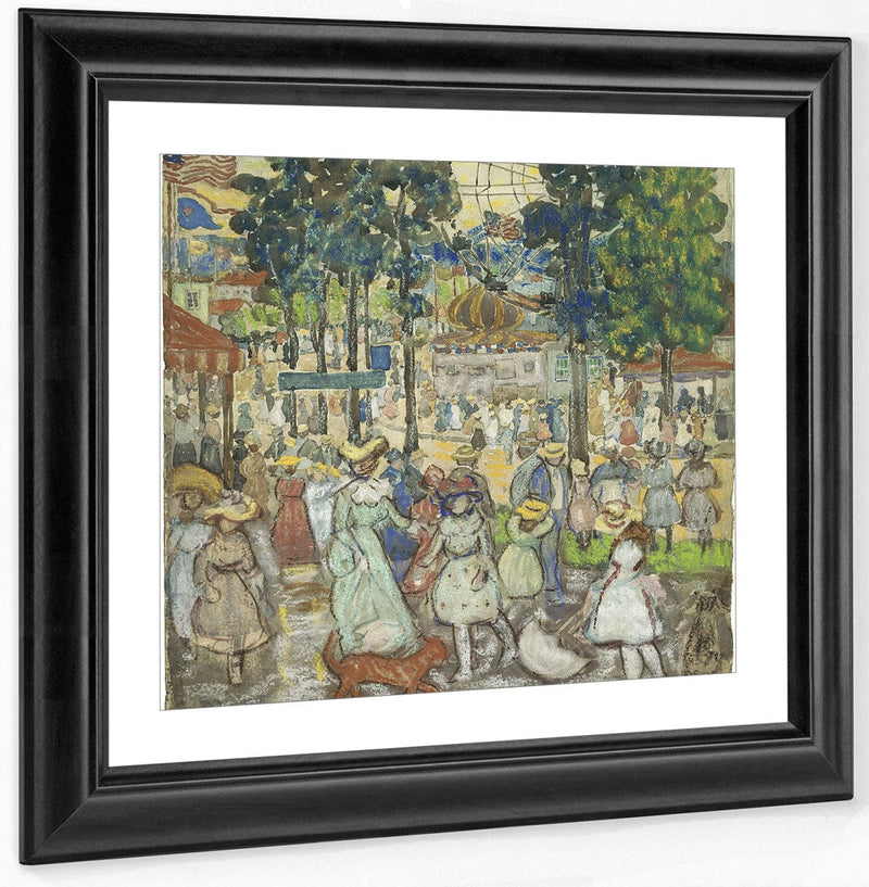 The Amusement Park By Maurice Brazil Prendergast Fine Art Print