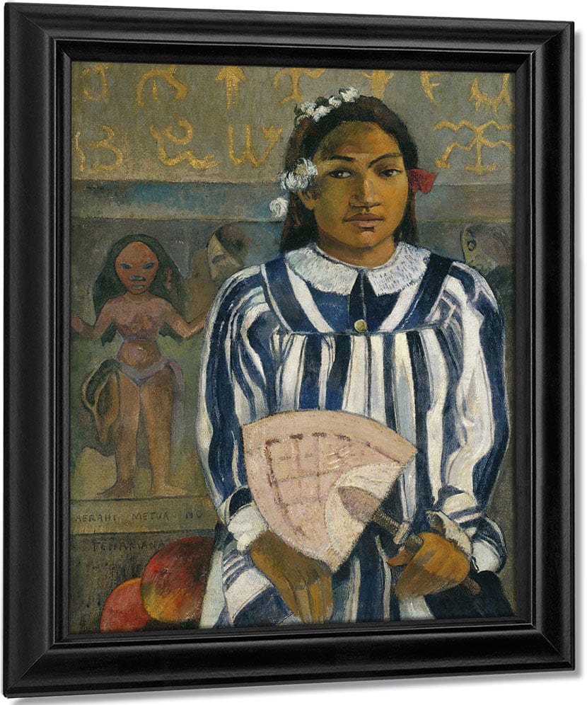 The Ancestors Of Tehamana Or Tehamana Has Many Parents (Merahi Metua No Tehamana) By Eugene Henri Paul Gauguin Fine Art Print