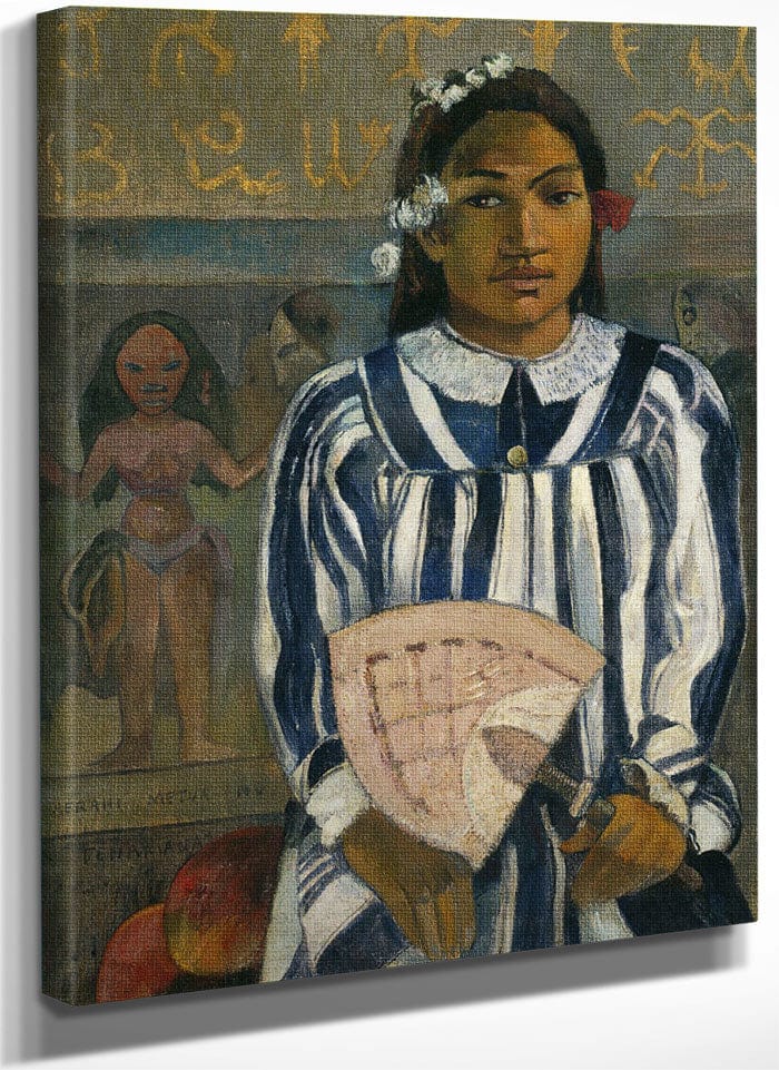 The Ancestors Of Tehamana Or Tehamana Has Many Parents (Merahi Metua No Tehamana) By Eugene Henri Paul Gauguin Fine Art Print