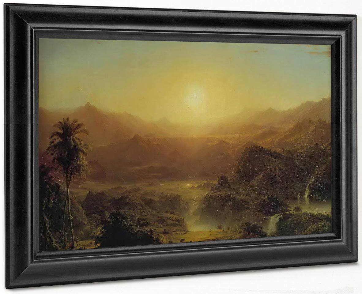 The Andes Of Ecuador By Fredric Edwin Church Fine Art Print