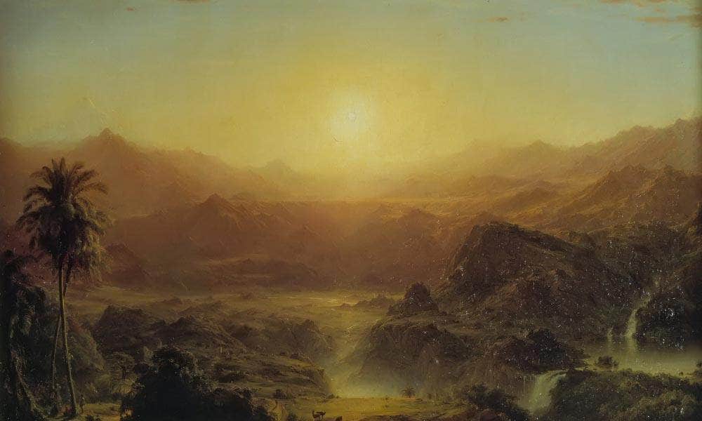 The Andes Of Ecuador By Fredric Edwin Church Fine Art Print