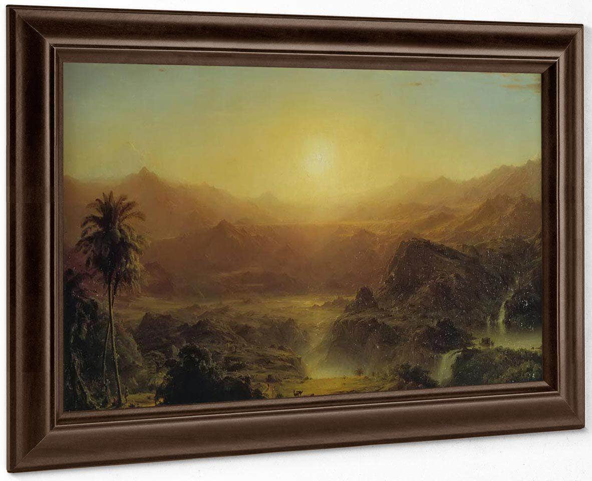 The Andes Of Ecuador By Fredric Edwin Church Fine Art Print
