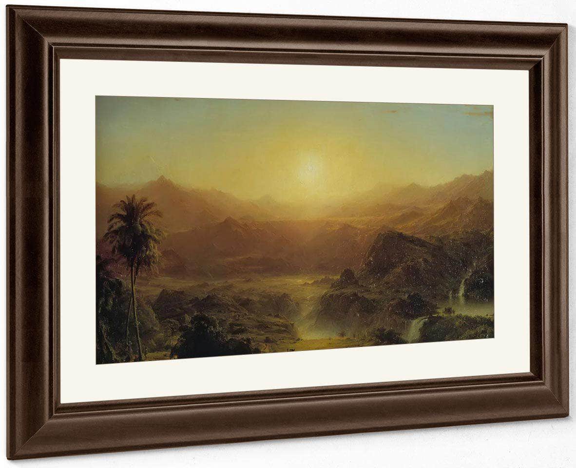 The Andes Of Ecuador By Fredric Edwin Church Fine Art Print