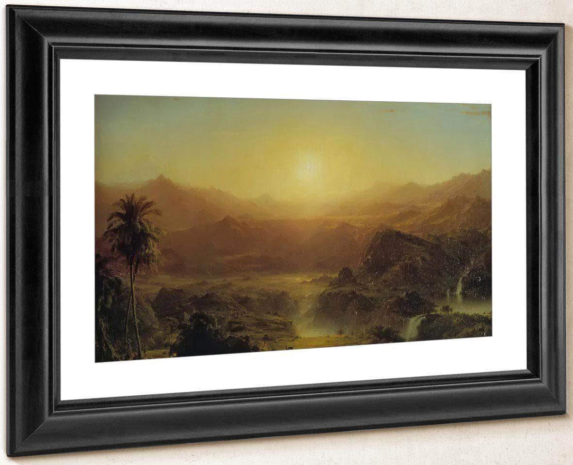 The Andes Of Ecuador By Fredric Edwin Church Fine Art Print