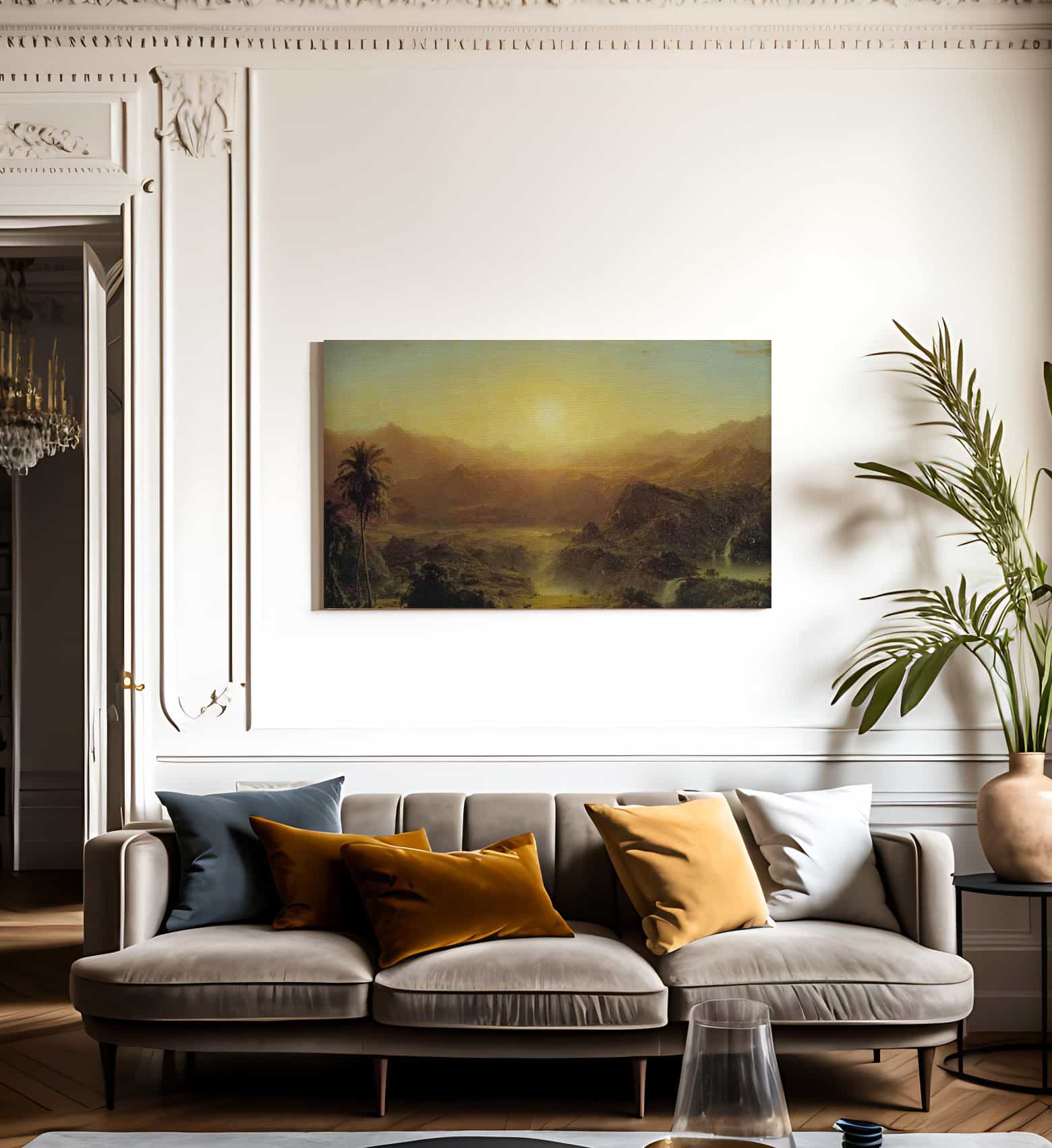The Andes Of Ecuador By Fredric Edwin Church Fine Art Print
