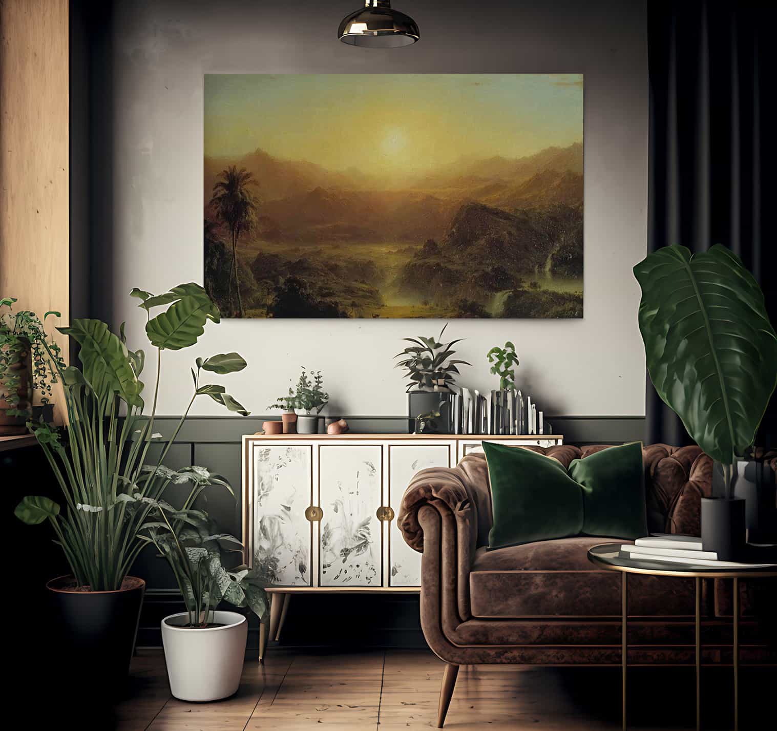 The Andes Of Ecuador By Fredric Edwin Church Fine Art Print