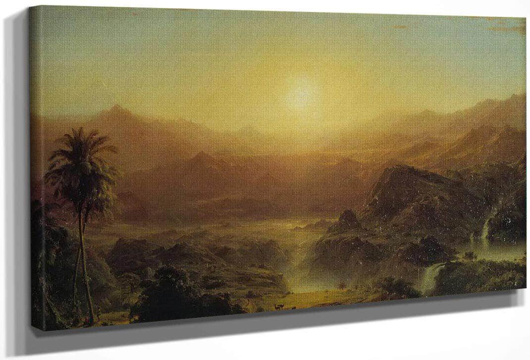 The Andes Of Ecuador By Fredric Edwin Church Fine Art Print