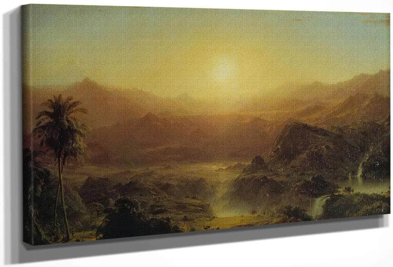 The Andes Of Ecuador By Fredric Edwin Church Fine Art Print