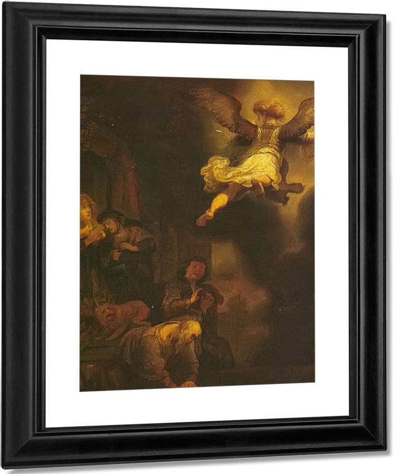 The Angel Leaving Tobias And His Family 1637 By Rembrandt Fine Art Print