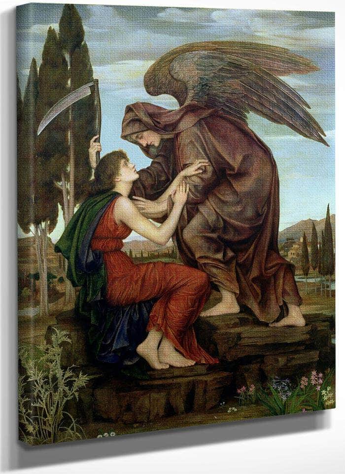 The Angel Of Death 1881 By Evelyn De Morgan Fine Art Print