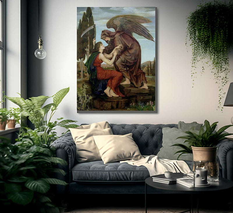The Angel Of Death 1881 By Evelyn De Morgan Fine Art Print