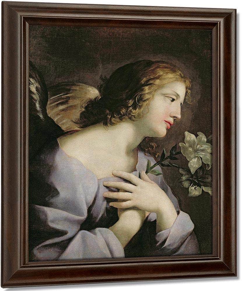 The Angel Of The Annunciation By Giovanni Francesco Romanelli Fine Art Print