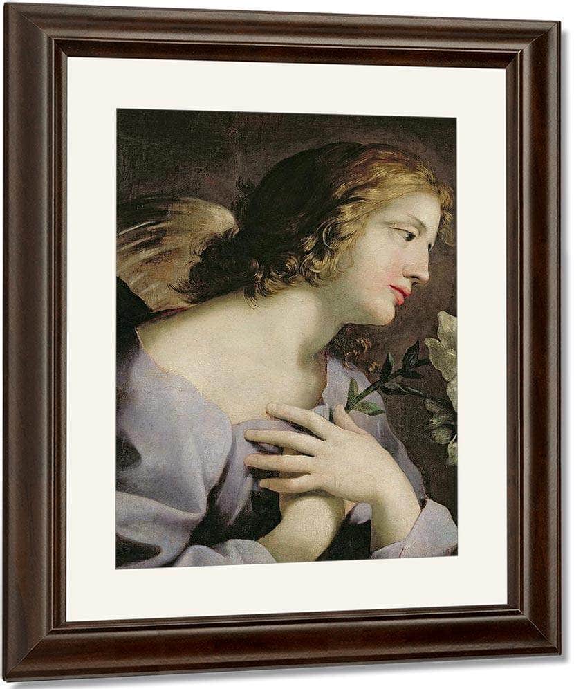 The Angel Of The Annunciation By Giovanni Francesco Romanelli Fine Art Print