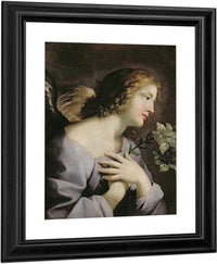 The Angel Of The Annunciation By Giovanni Francesco Romanelli Fine Art Print