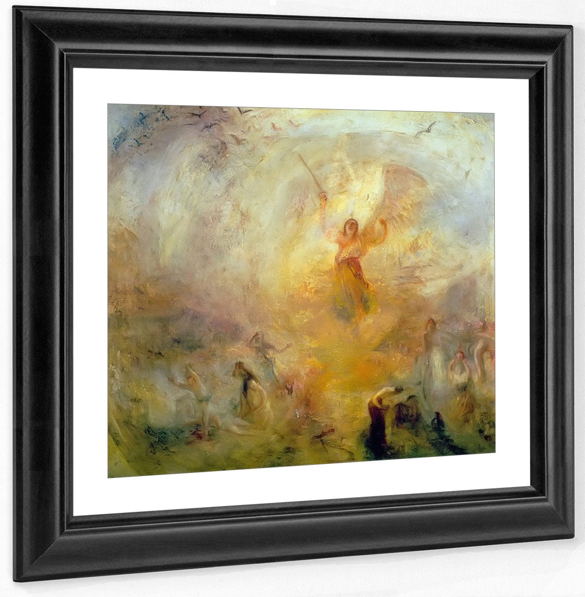 The Angel Standing In The Sun By Jwm Print, Canvas Art, Framed