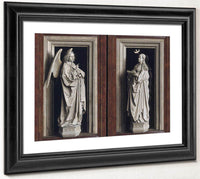 The Annuciation Diptych By Jan Van Eyck Fine Art Print