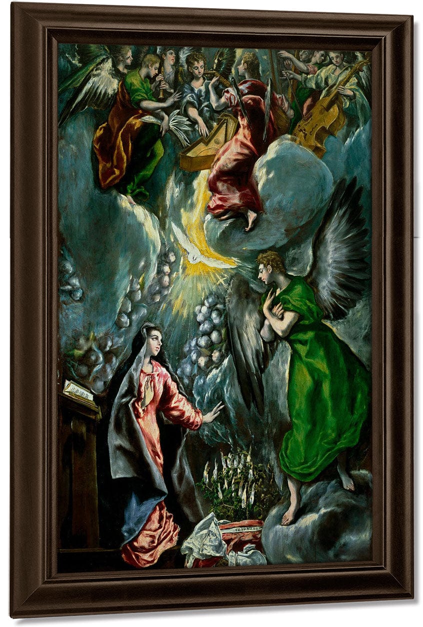 The Annunciation 1600 By El Greco Fine Art Print