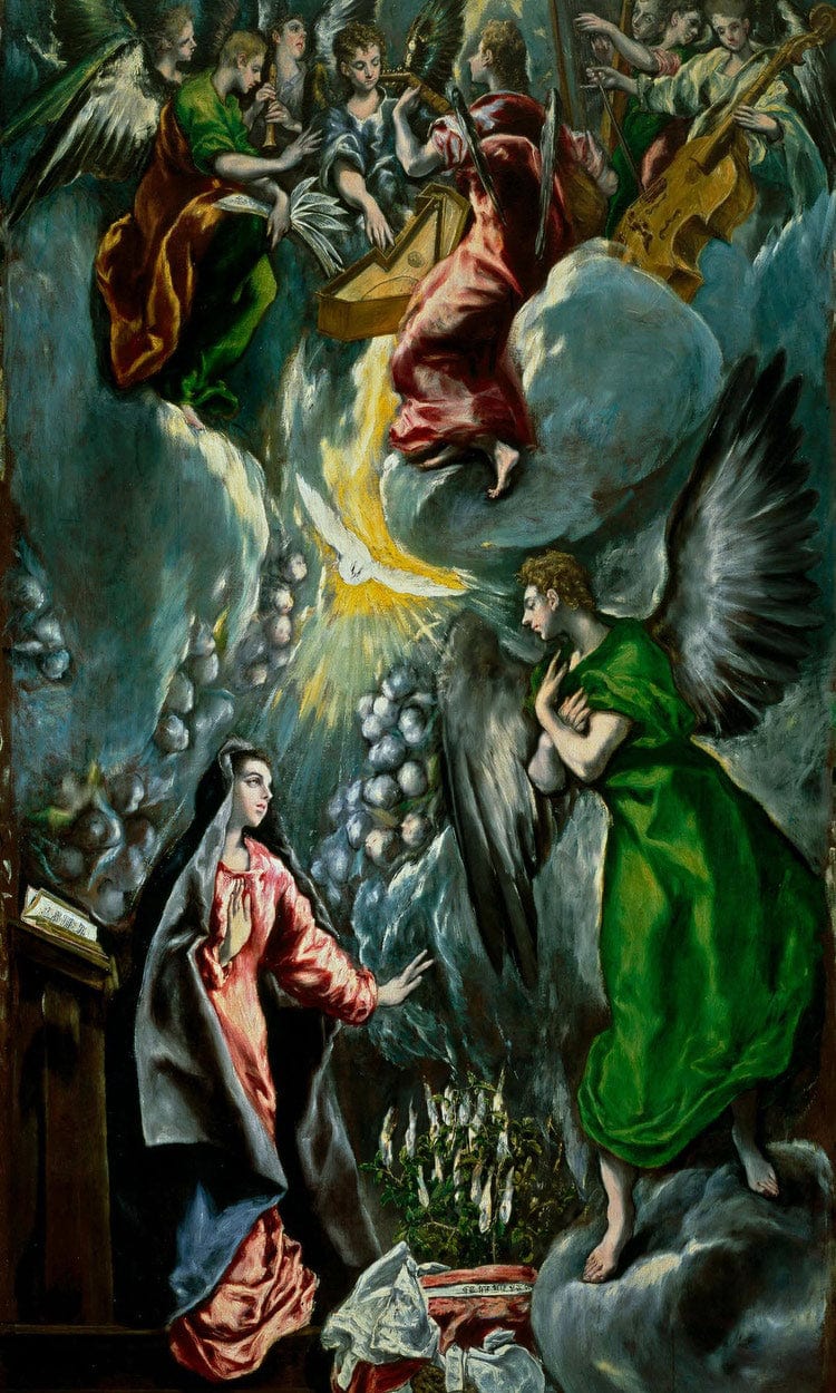 The Annunciation 1600 By El Greco Fine Art Print