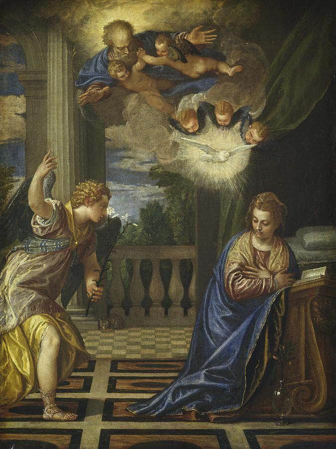 The Annunciation 2 By Paolo Veronese Fine Art Print